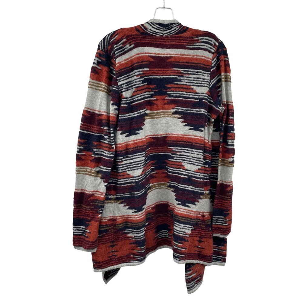 Lucky Brand Womens Open Front Cardigan Multicolor Textured Size Large - Picture 7 of 9